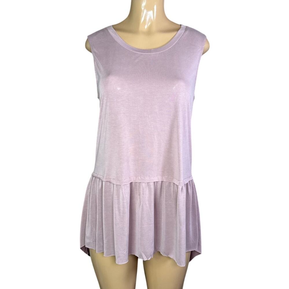 Mote Drop Waist Tunic Tank Top Mauve Pink Size Large